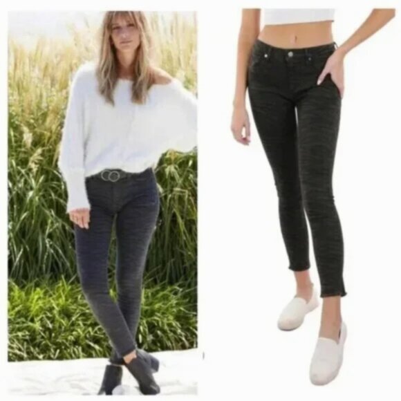 NWT Driftwood Black Zebra Print Jackie High Waist Skinny Jeans Size 28 - Picture 1 of 4